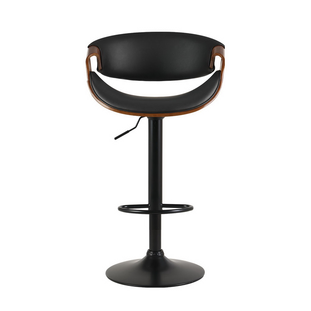 Artiss 2x Bar Stools Gas Lift Leather w/Armrest โ image 3