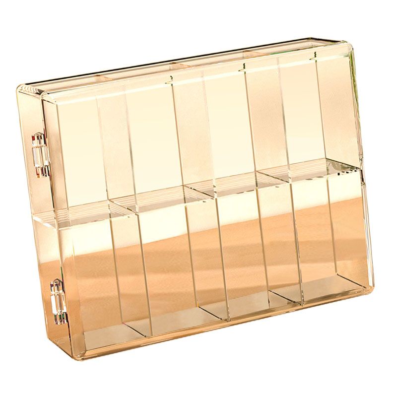 8 Grid Cartoon Anime Figure Display Storage Box 8 Compartment Transparent Anime Figure Display Case for Home — image 2