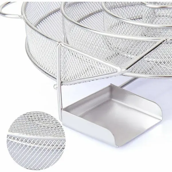 Stainless Steel Cold Smoke Generator Maze with Cleaning Brush for Meat, Fish, Cheese and BBQ Smokers, Silver, 20 × 18 × 5 cm — image 2