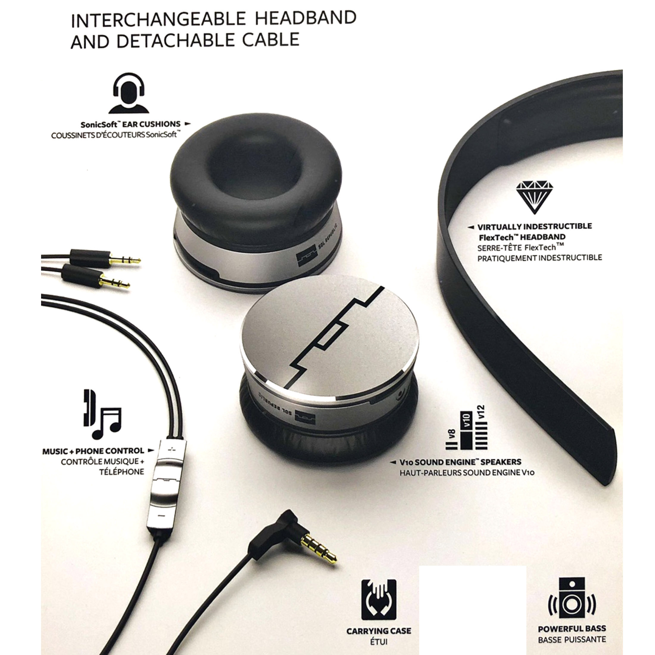 SOL Republic Tracks HD High Def V10 Headphones On Ear Wired Black โ image 5
