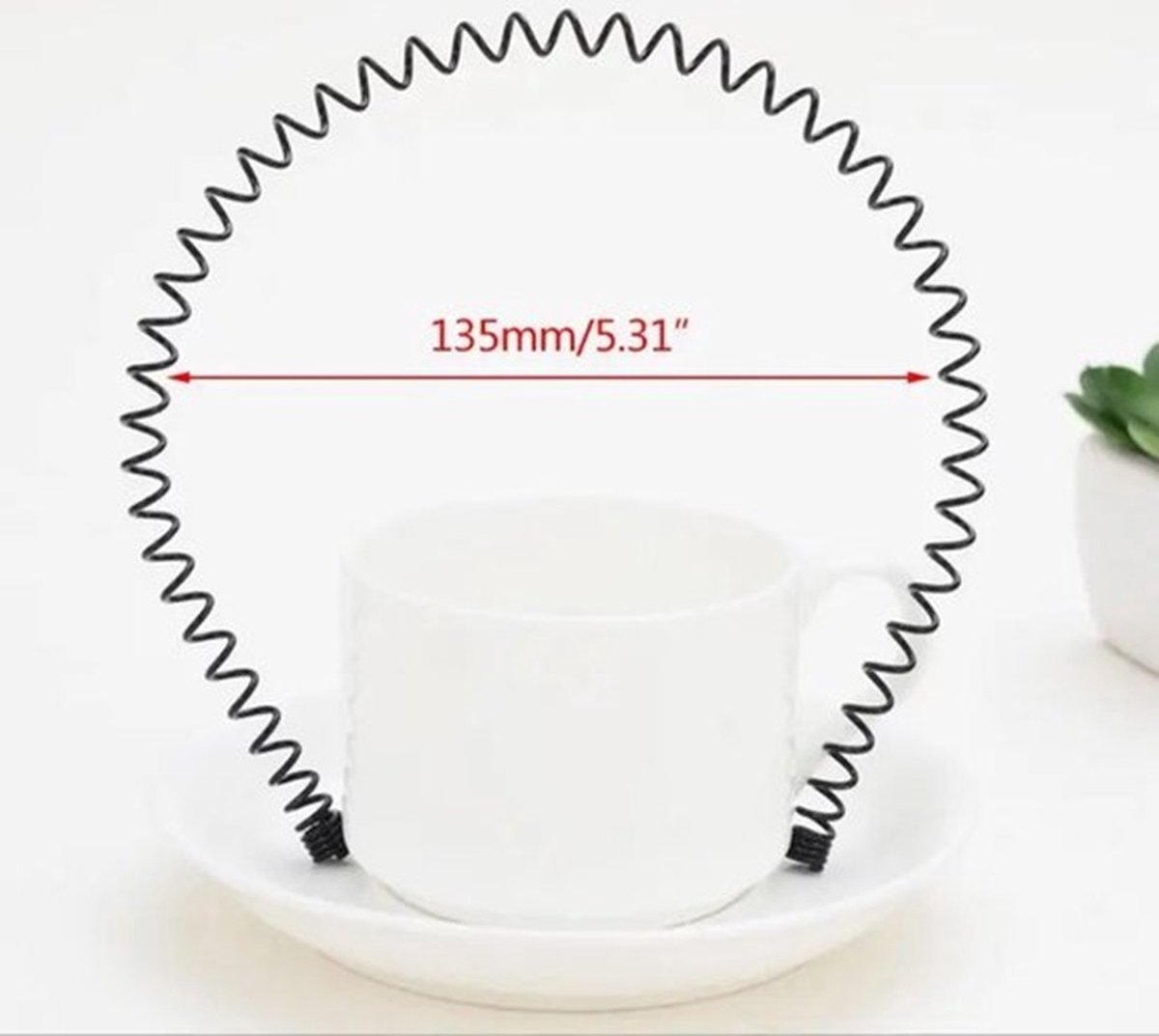 2x Wave Tiara Sport II Headband I Hairband I Unisex I Metal I Black — image 4