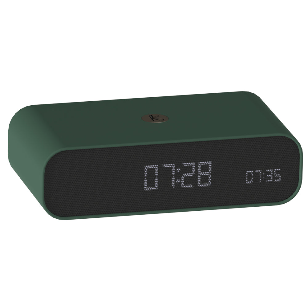Kreafunk Wakie Alarm Clock Qi Charger + Bluetooth - Nordic Green