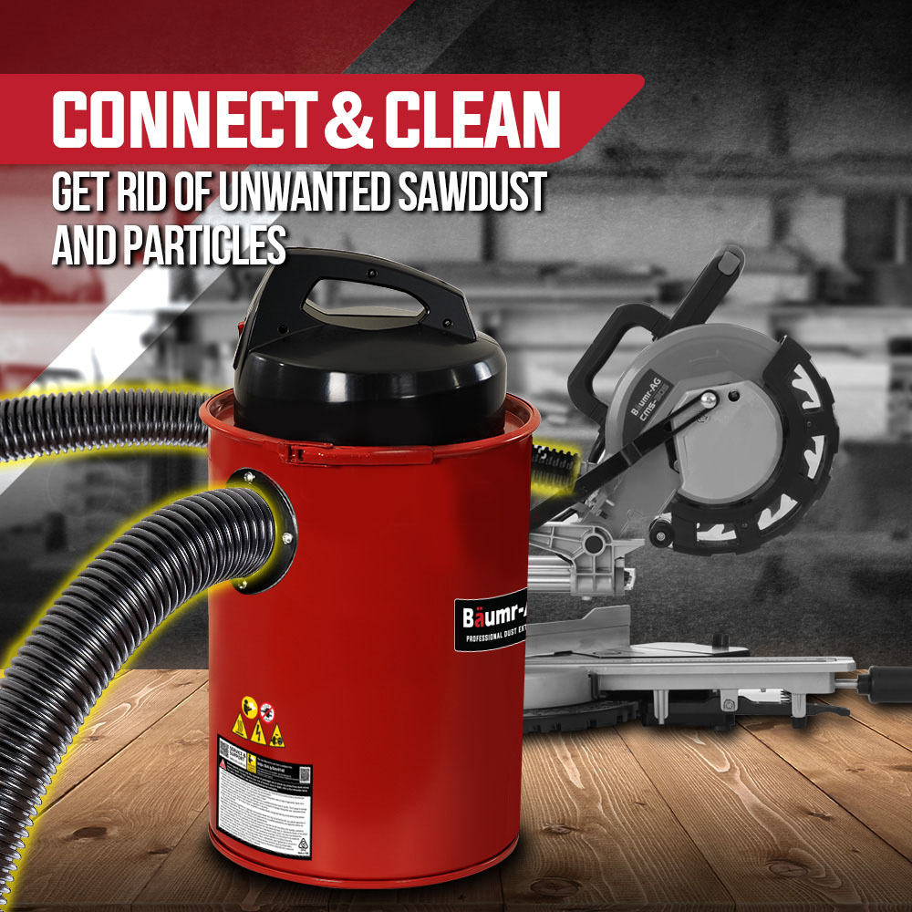 Baumr-AG Dust Collector Extractor Woodworking Portable Vacuum Catcher Saw — image 2