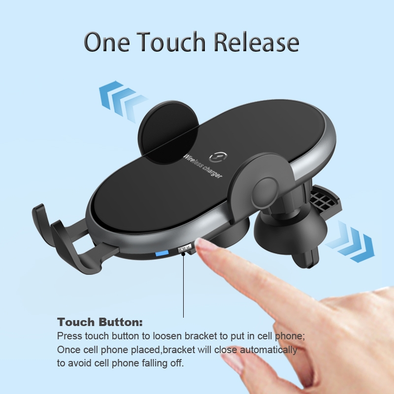C366: Automatic Clamping Wireless Car Charger,with backlight — image 5