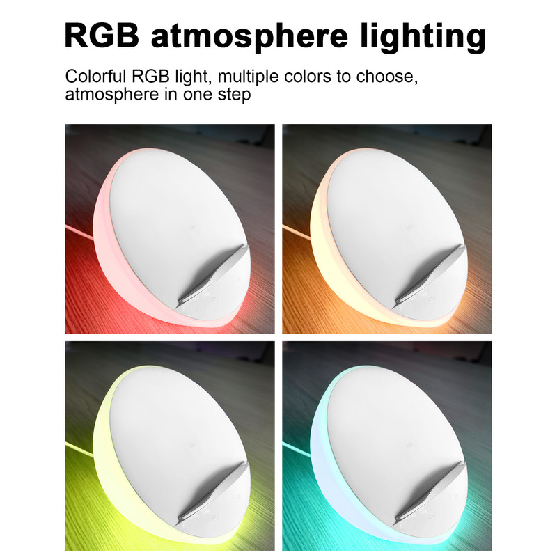 Mood lighting,Support Different Levels of White Light and Color Light,WiFi APP,Wireless Charging,Phone Holder โ image 3