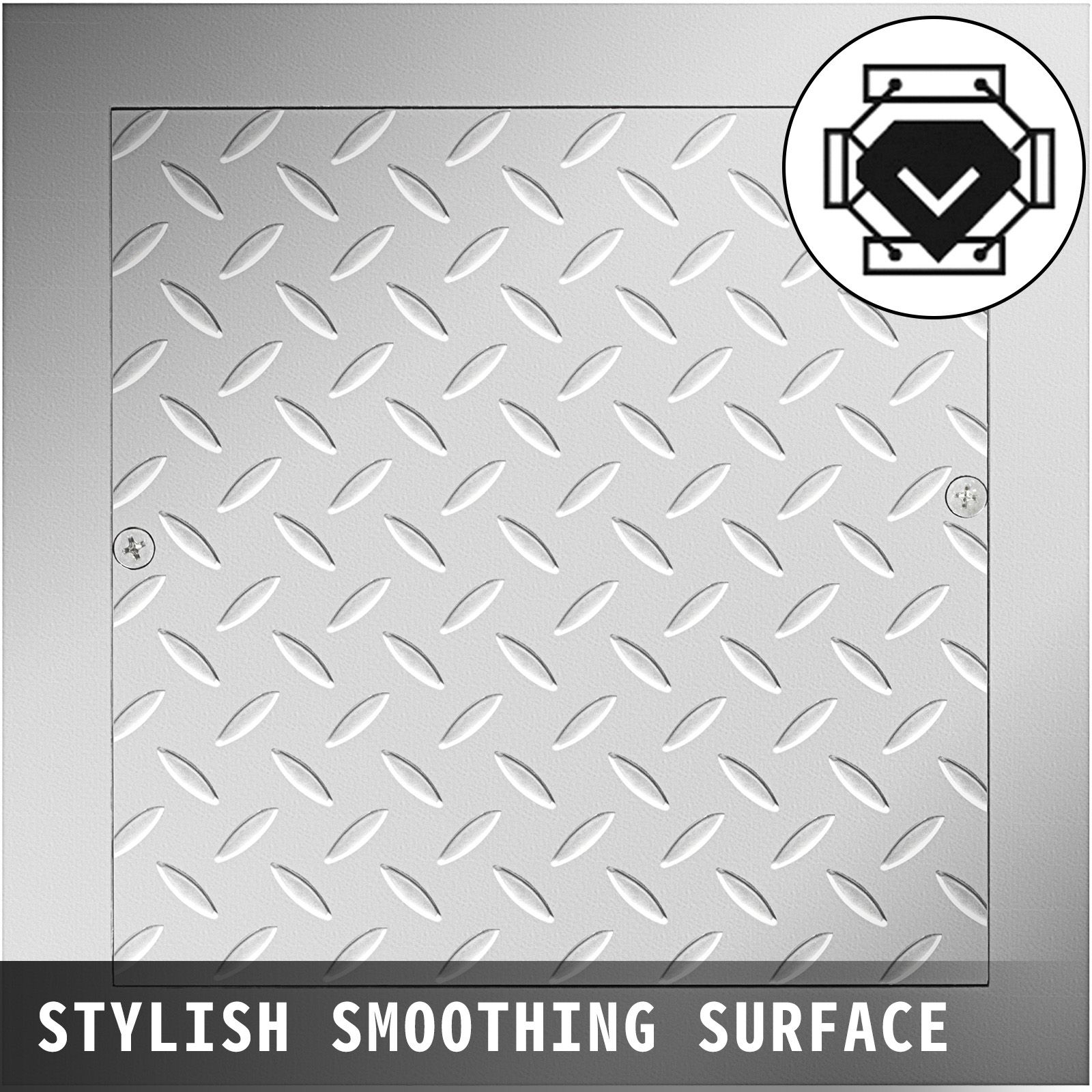 Recessed Manhole Cover 11.8/"x11.8/" Clear Opening, Galvanized Steel Drain Cover Overall Size 14.5/"x14.5/", Sealed Square Manhole Cover and Frame, Steel Man โ image 2