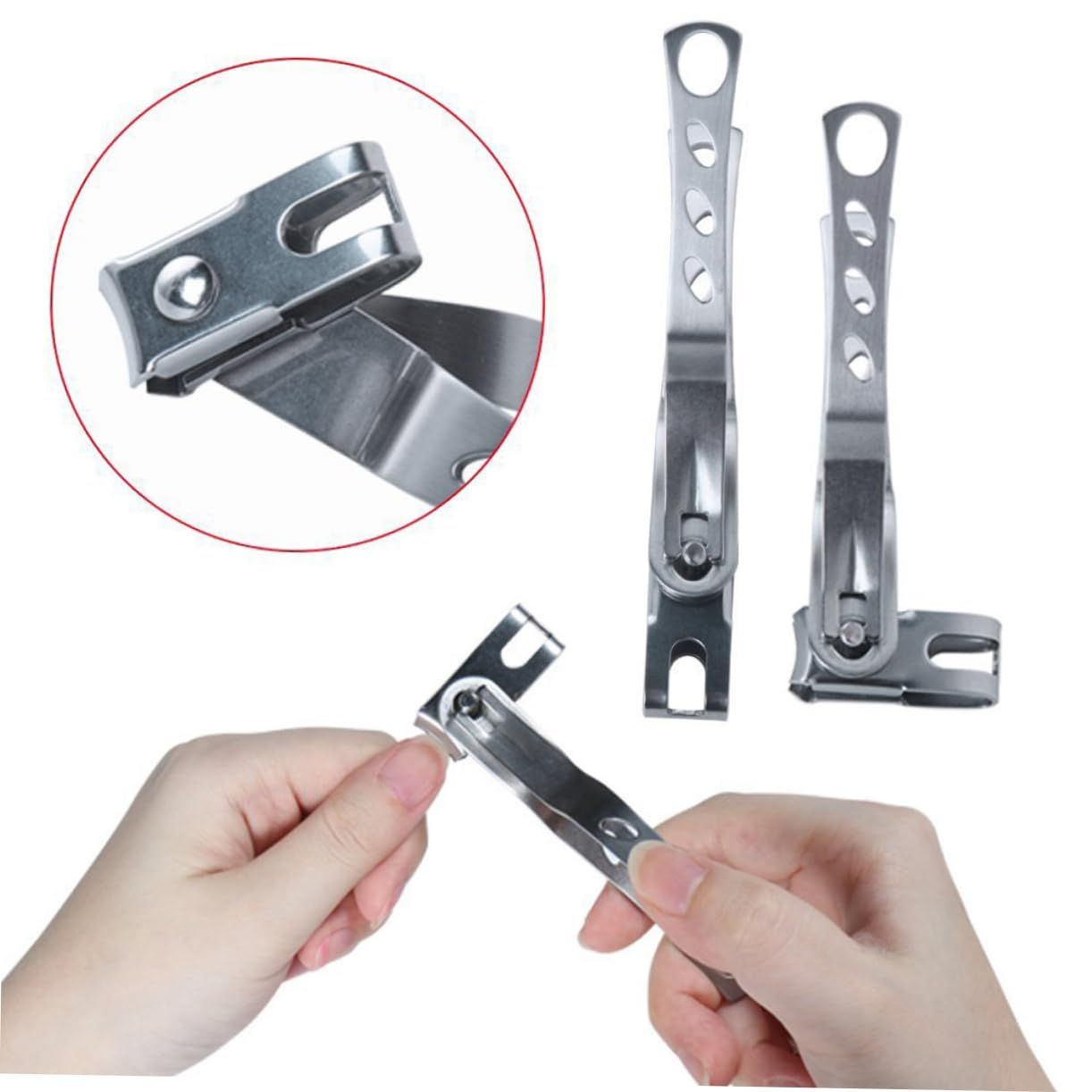 Long Handle Nail/Toenail Clipper for Men and Women Seniors with Thick Toenails (Swivel Head Design Provide Precision Cut) 2PCS โ image 5