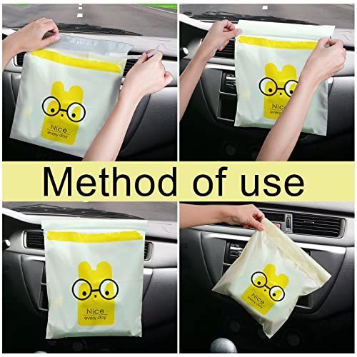 120pcs Car Trash Bag, Stick-on Disposable Trash Bag | Leakproof Vomit Bags for Car, Kitchen, Travel, Camping, Bedroom, Study Room, Office — image 4
