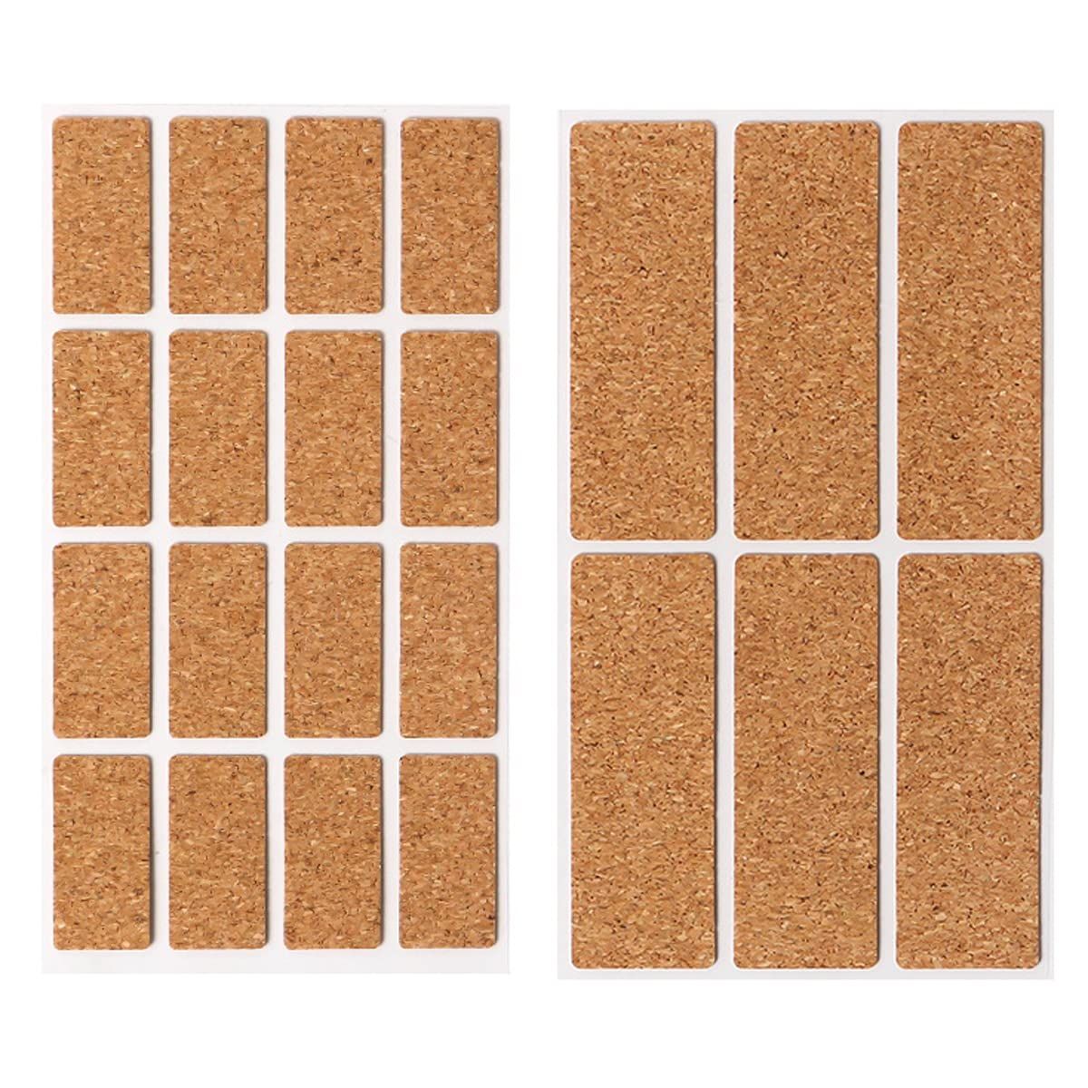 12 Sheets Rectangle Self Adhesive Blank Labels Sticker Cork Removable Label Stickers Price Tags Name Tags Sticker, 2 Style