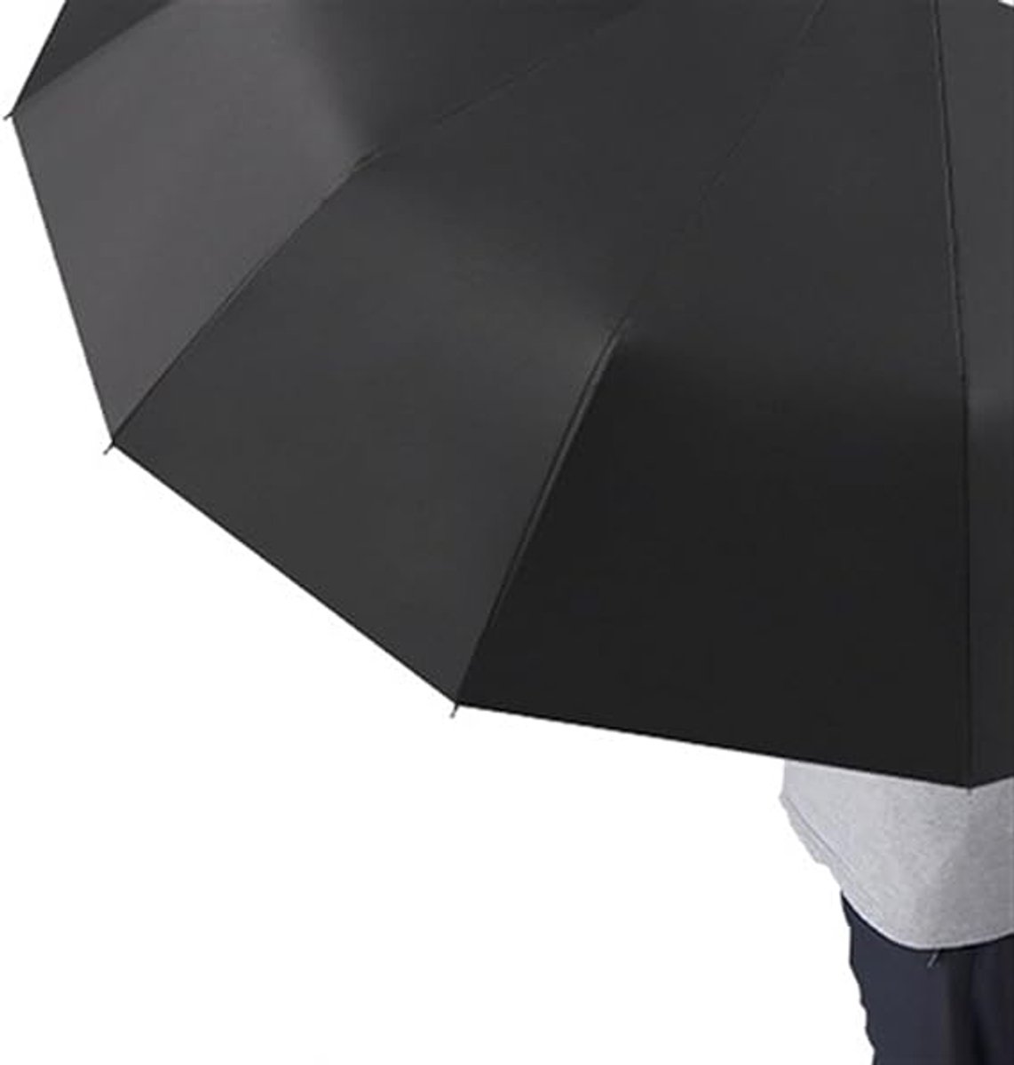 Folding umbrella 12-foot umbrella men and women windproof large size rainproof sun-resistant foldable