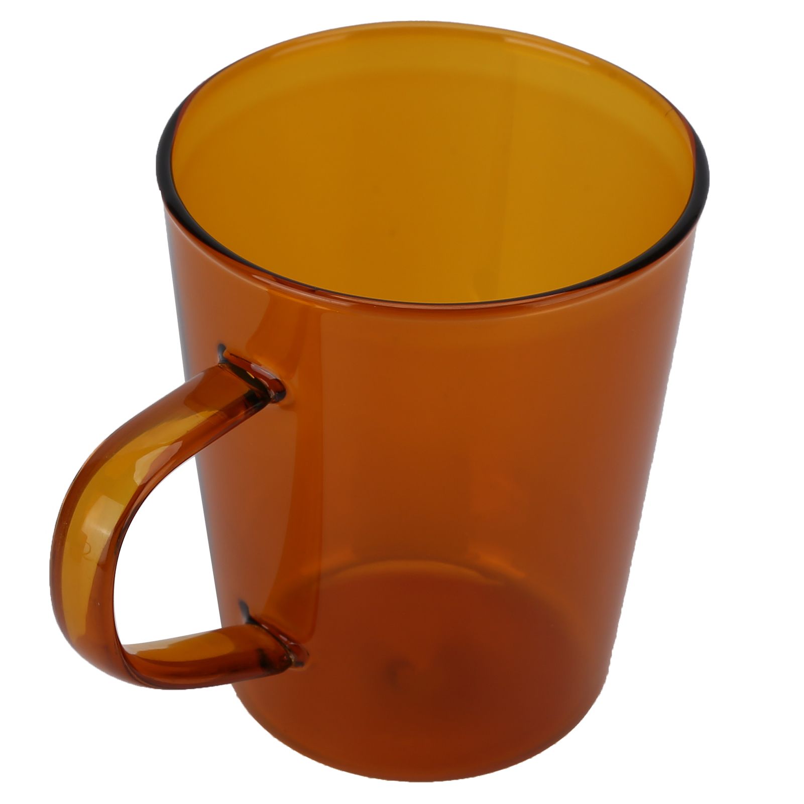 380ml Milk Cup High Borosilicate Glass Thermal Easy to Clean Glass Mug for Kitchens Hotels Coffee ShopsBrown — image 4