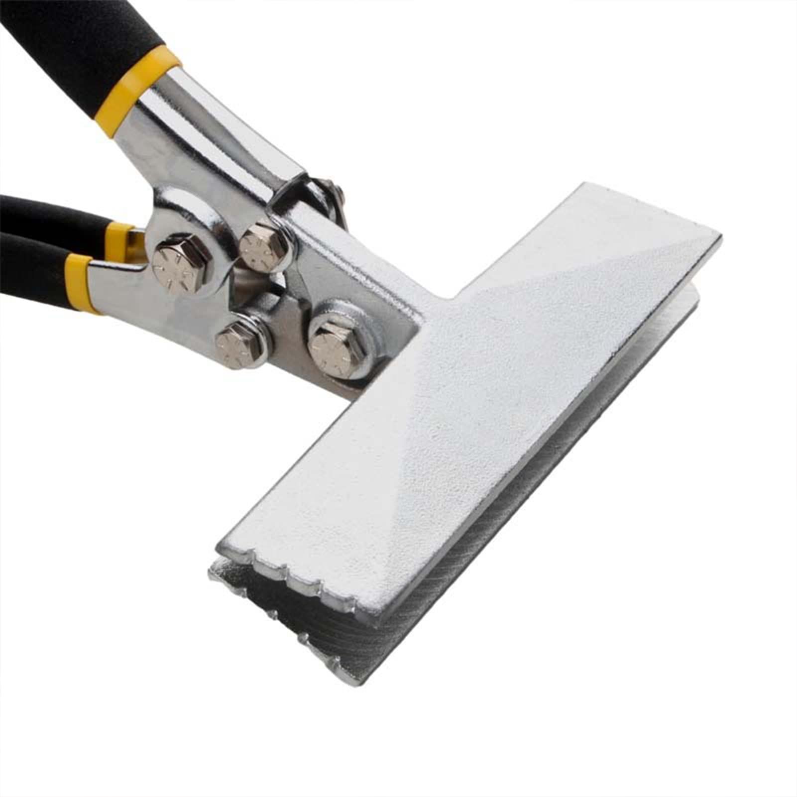 Hand Seamer Depth Markings Straight Jaw Sheet Metal Bender Tools for Bending and Flattening Sheet Metal with Double Dipped Cushion Handle(Straight style) — image 2