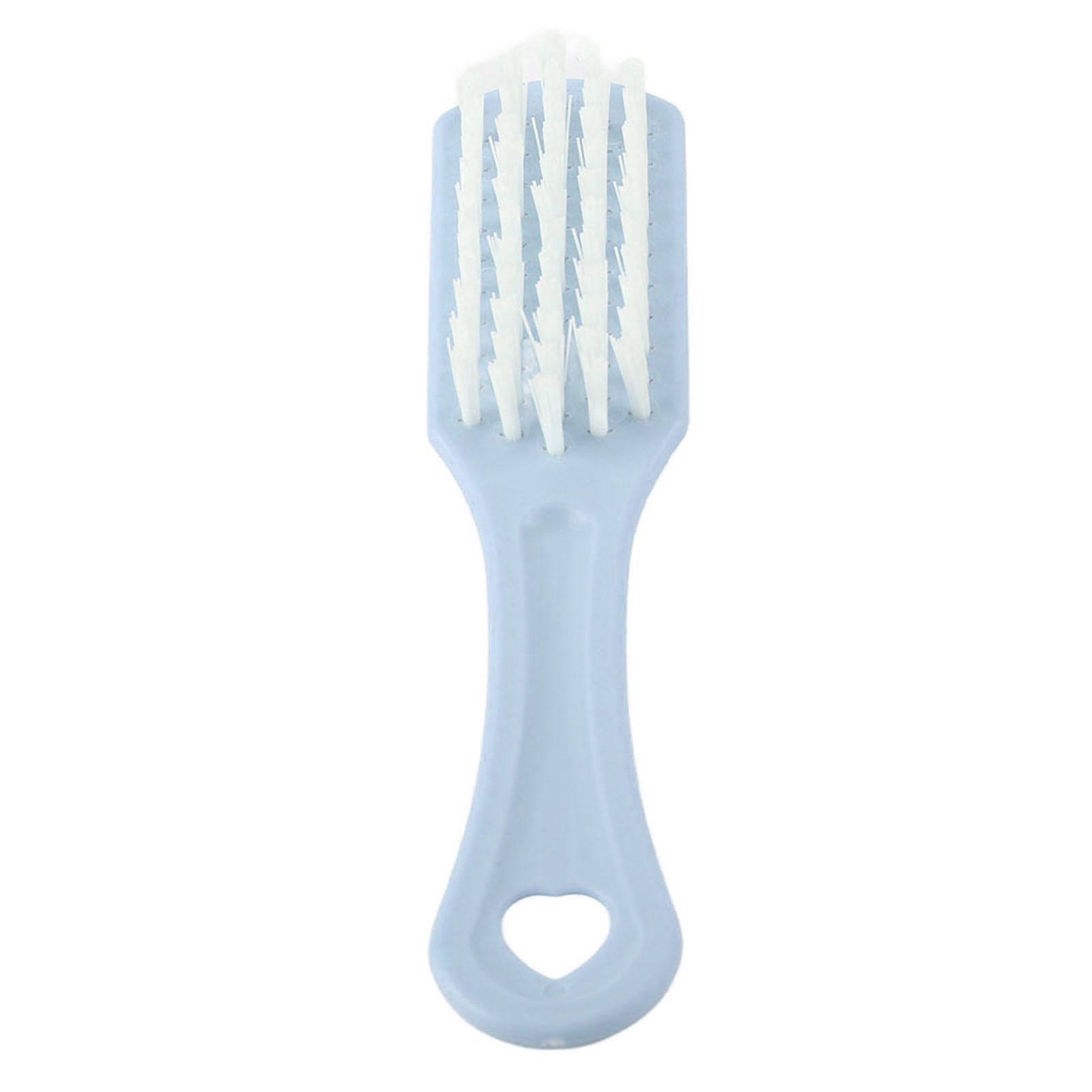 Multi functional Plastic Shoe Cleaning Brush Bushy Nylon Bristles Scrubber Washing Tool(Blue) — image 2