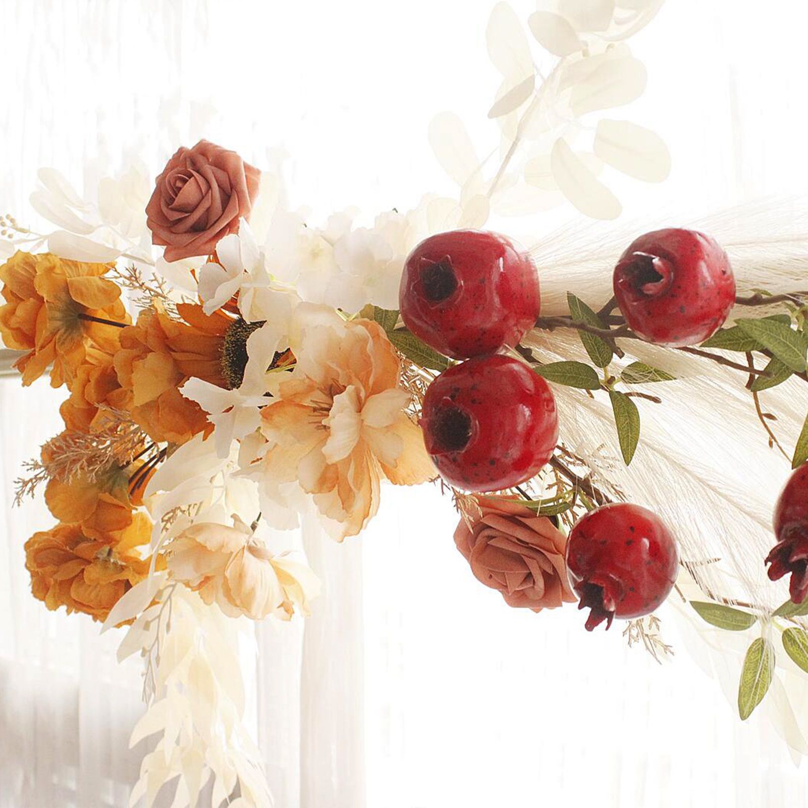 Artificial Flower Lintel Swags Sunflower Arch Silk Floral Swag Wedding Decoration — image 6