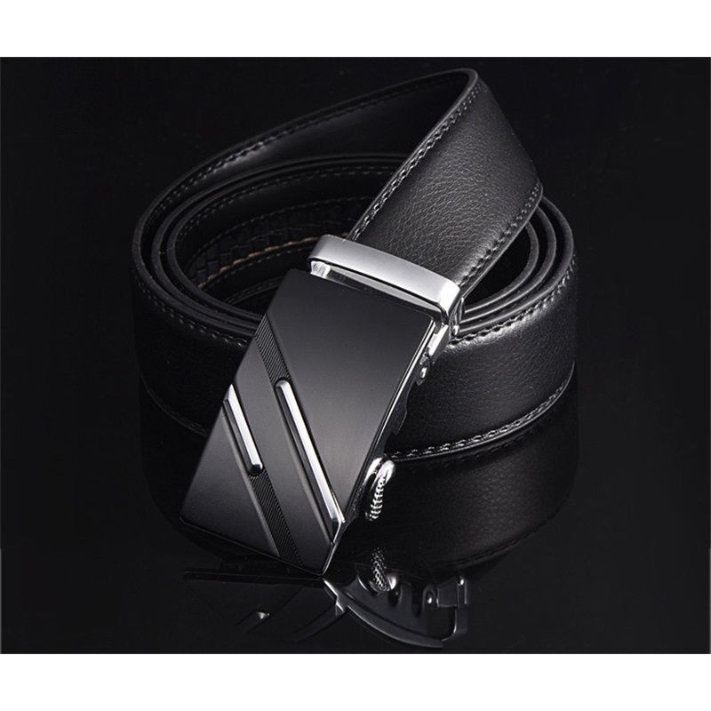 Men's Automatic Belt Leather Business Casual Style Slide belt, for men Slide Belt Strap Automatic Leather Belt Buckle — image 5