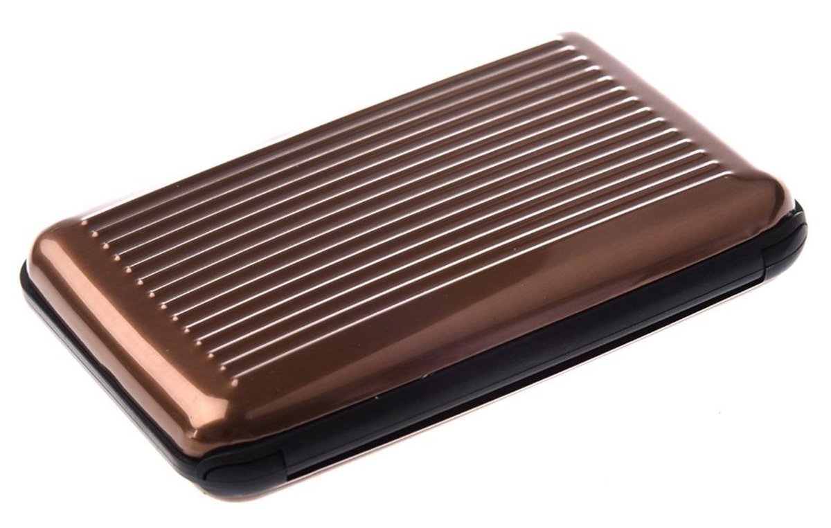 Card Holder - Card Holder – Aluminum Wallet - Brown — image 5