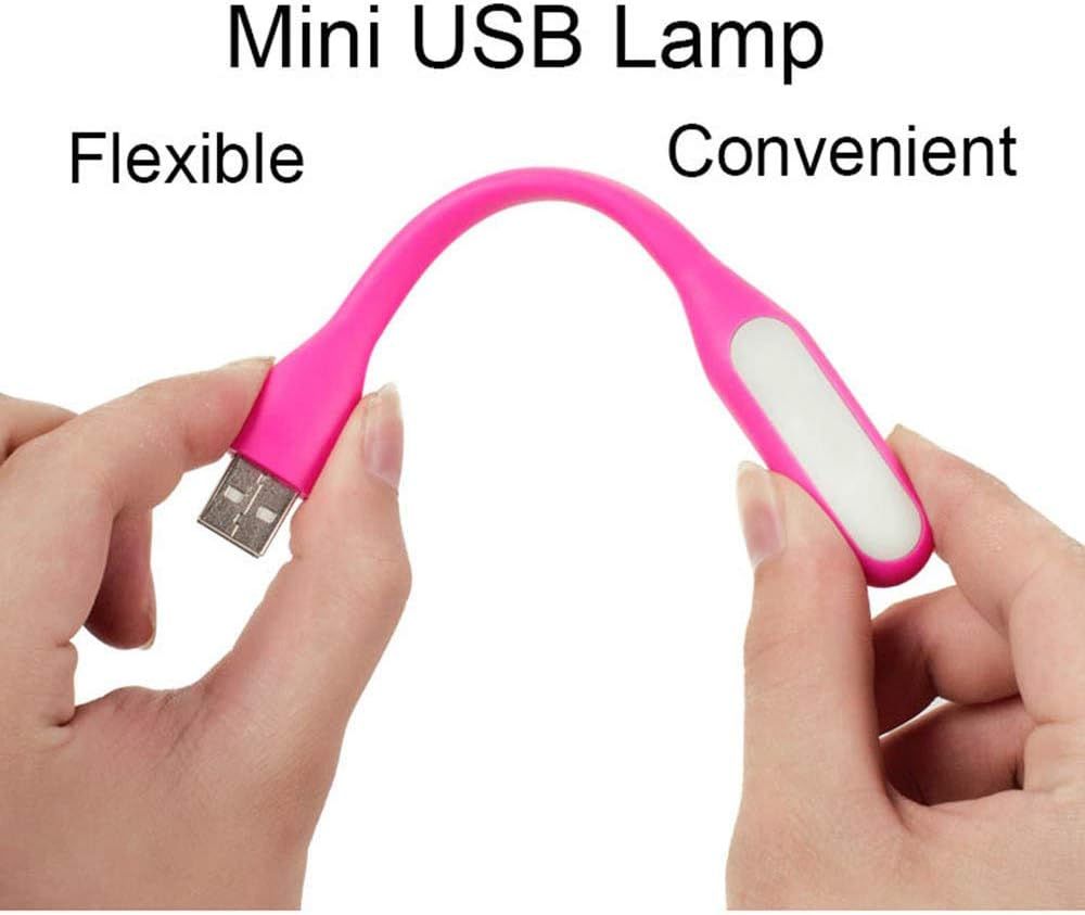 Flexible Mini USB LED Lamp Light Portable Night Light Compatible for Power Bank, Laptop, Notebook, Reading, (10pcs,Color Random) — image 3