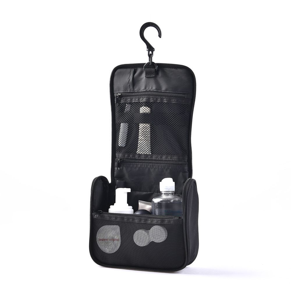 Hanging Toiletry Bag Polyester Travel Storage Organizer Hb8012-5 orange toiletries bag About 16x19x6cm โ image 4