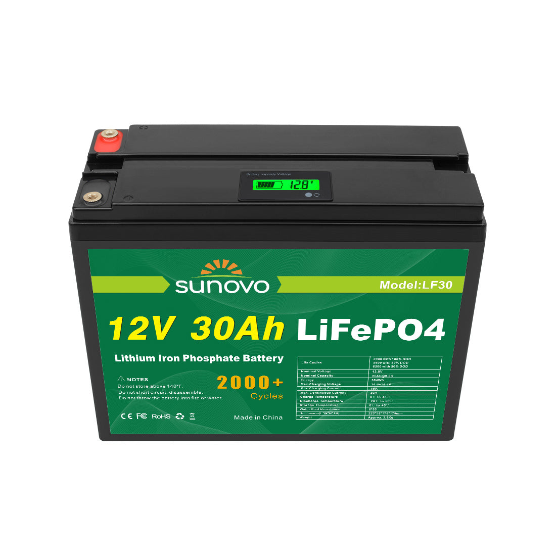 Samland 12V 30AH Deep Circle Lifepo4 Battery Rechargeable Lithium โ image 2