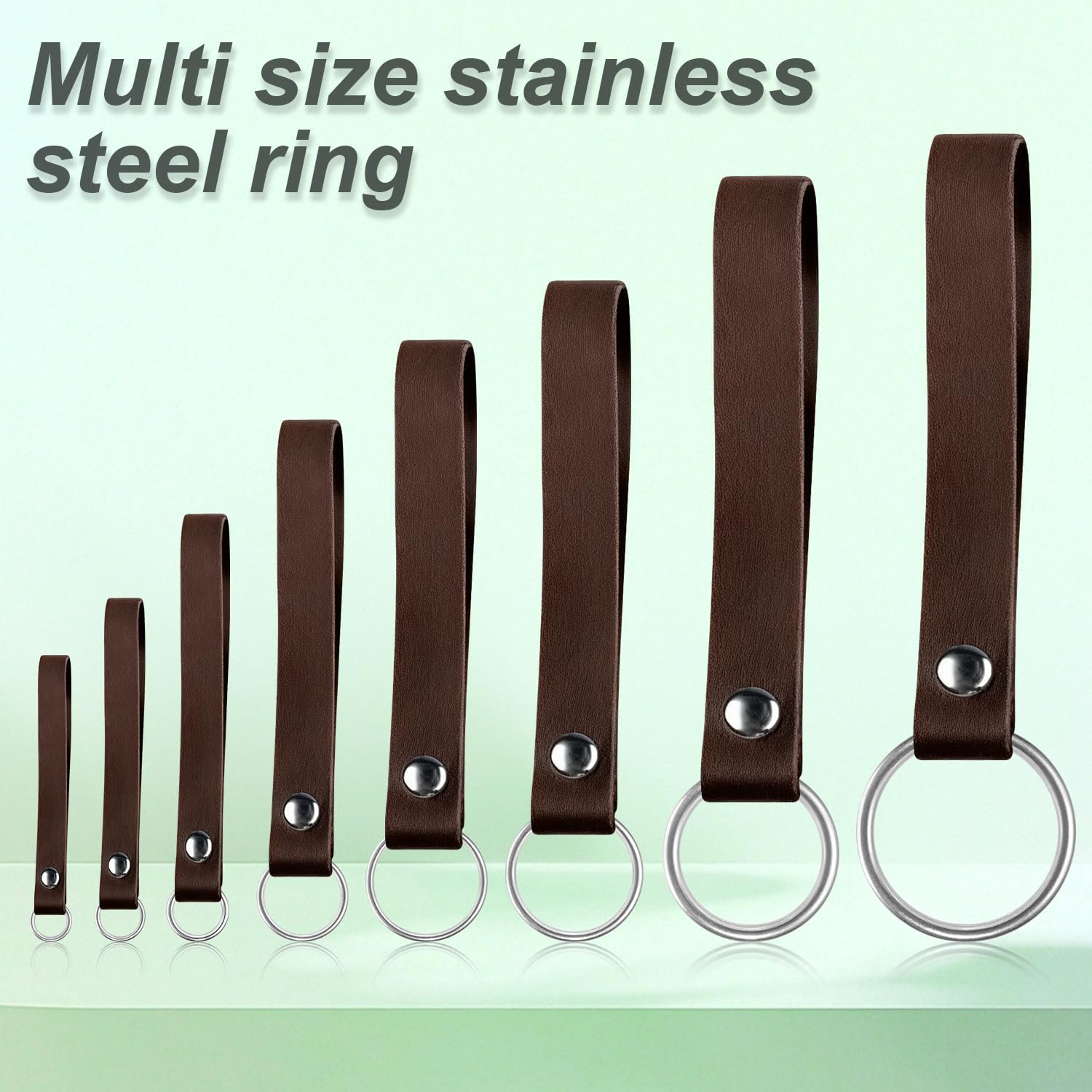 CooBigo 15pcs 1 Inch Stainless Steel Ring Buckle, Metal O Rings Buckles, Solid Welded Loop for Dreamcatcher Keyrings, Dog Collars, Macrame, Hanging Strap — image 6