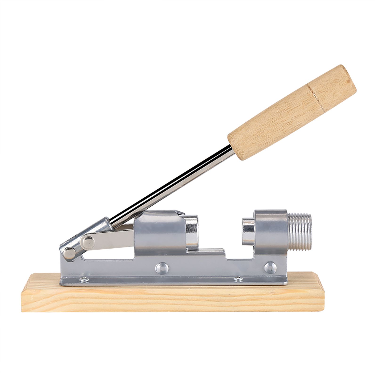 Mechanical Walnut Cracker Nut Opener Kitchen Tools Desktop Wood Base Handle โ image 3