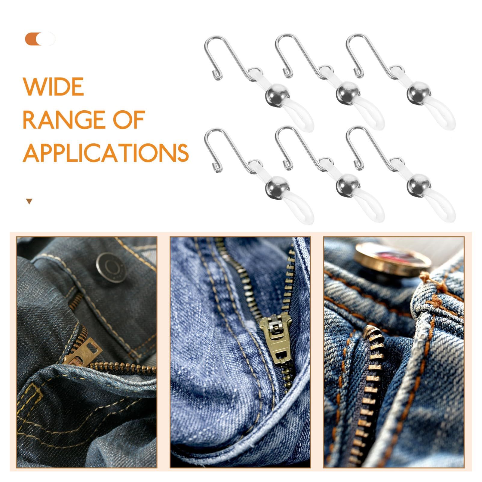 Zipper Saver 20pcs Zipper Zip Locks Tools Clip Hook Upper for Jeans Pants Accessories Auxiliary Tool Jeans Zipper Holder — image 3