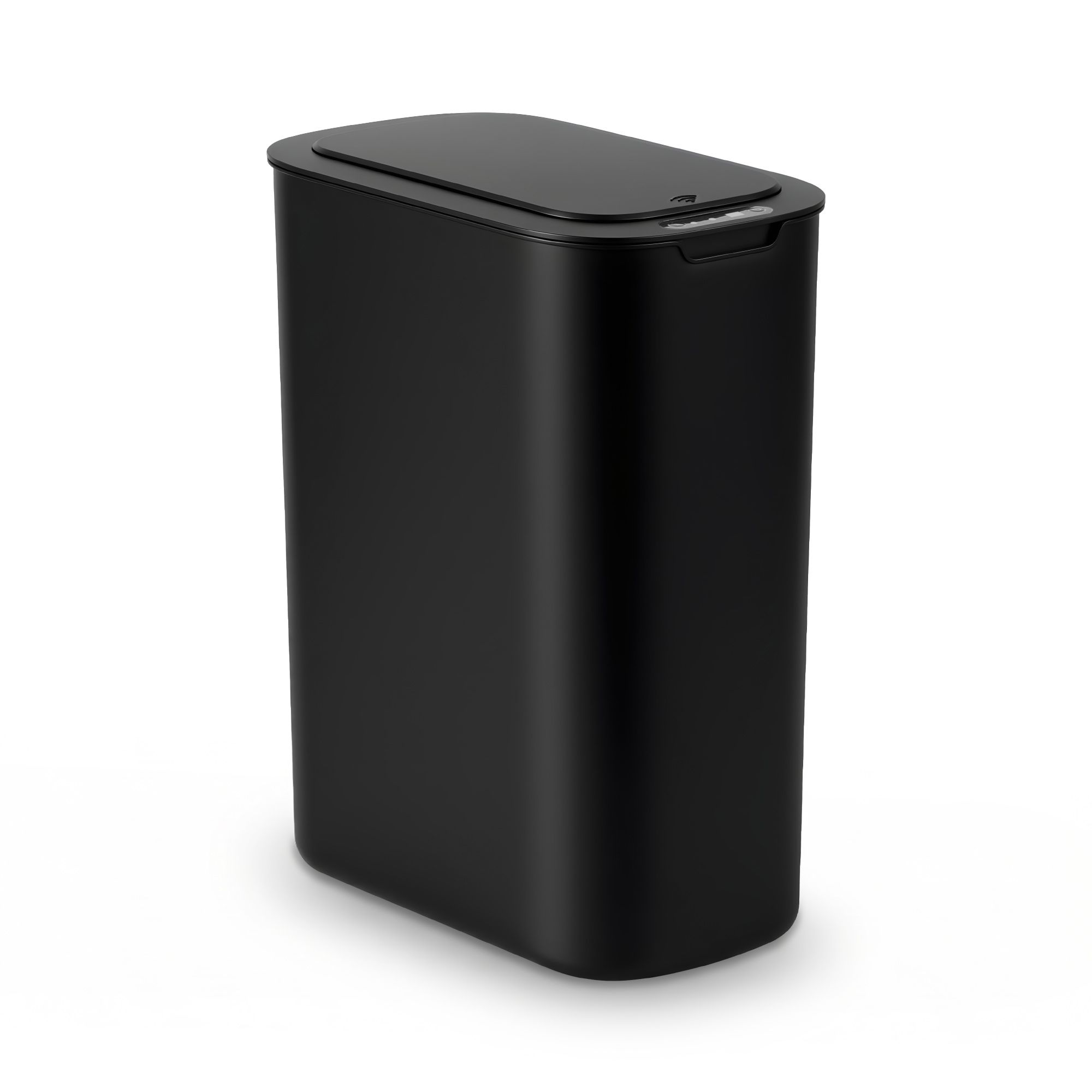 Devanti Automatic Trash Bin with Lid 21L Motion Sensor Kitchen Bin Touchless Garbage Can Modern Black Plastic Slim Rubbish Bin with Liner Holder for Kitchen