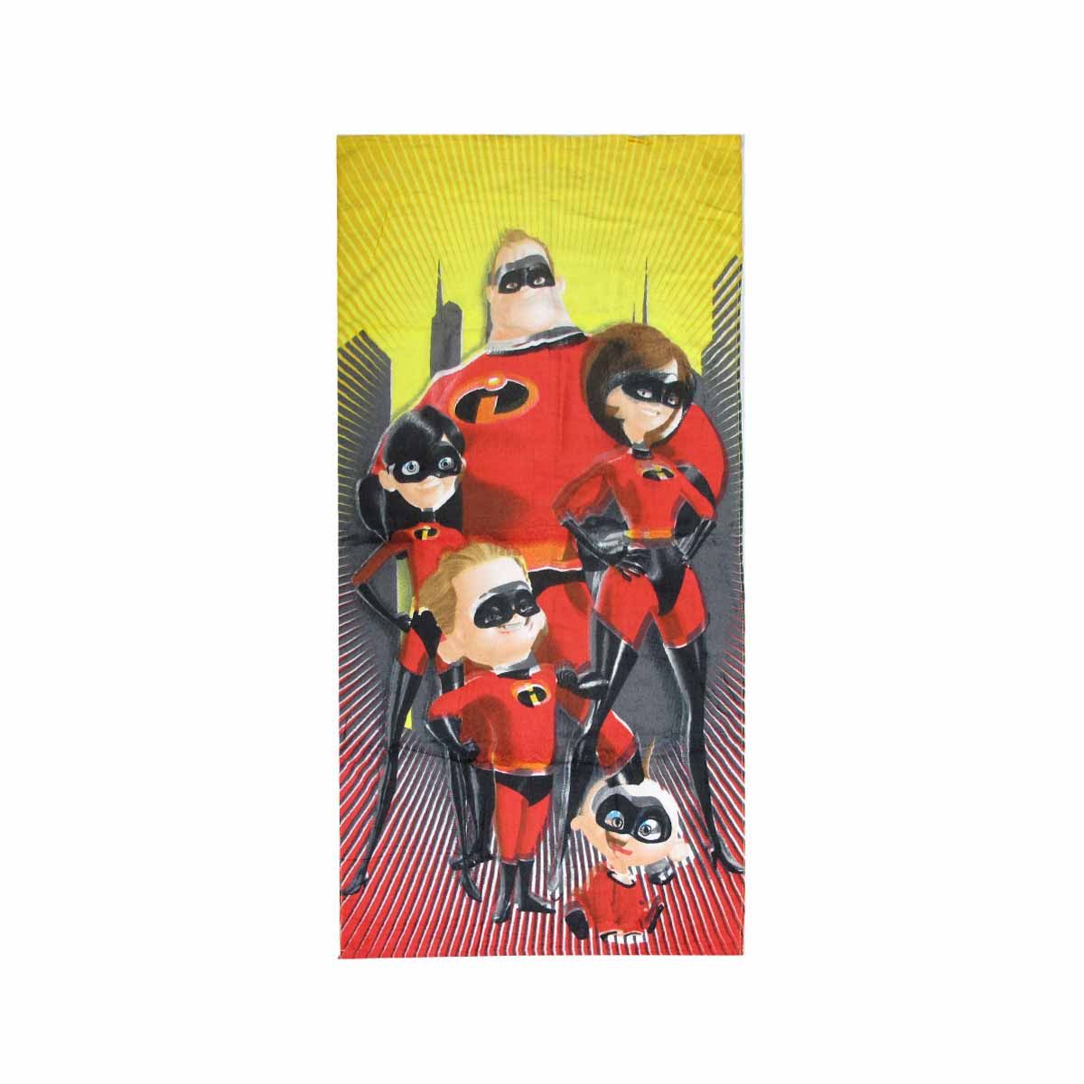 Kids Fun Theme Cotton Beach Towel 70 × 140 cm The Incredibles