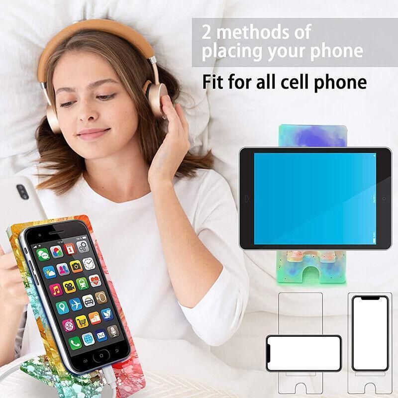 2Pcs Silicone Mobile Phone Stand Mould Holder Casting Mold Resin Epoxy Craft Au โ image 6