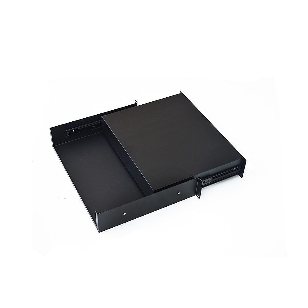 19" Rack Mount 2U Locking Drawer Pro Audio DJ Server Rack Lock Storage Cabinet โ image 3