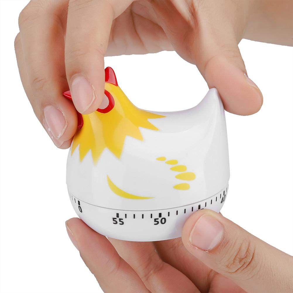 1 PCS Chicken Pattern Timer, Chicken Pattern Countdown Kitchen Timer Reminder for Cooking Baking (White) โ image 4