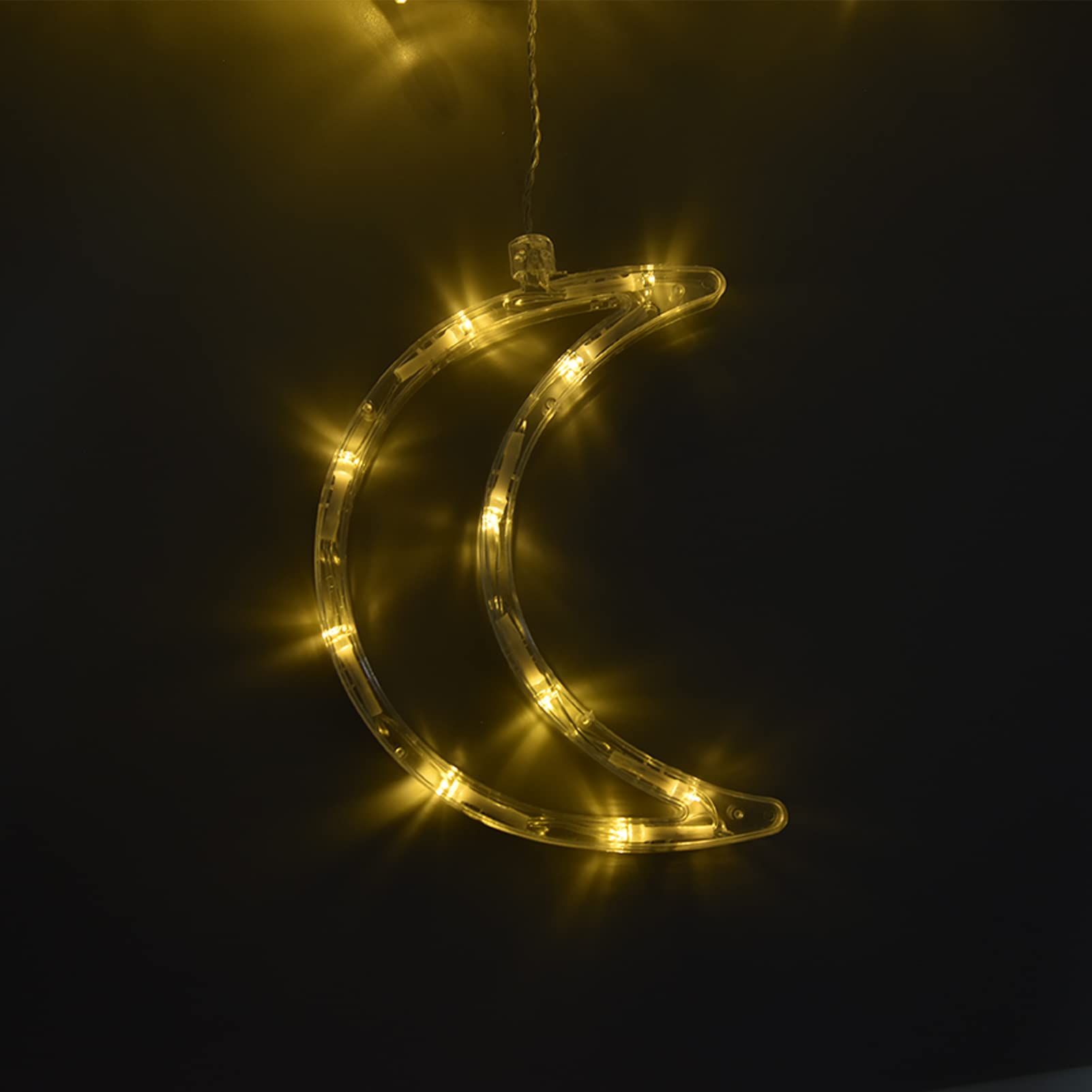 LEDs Curtain Lights, Fairy String Lights Moons and Stars LED Night Light for Home Decoration Party Star Moon Ramadan String Lights โ image 3