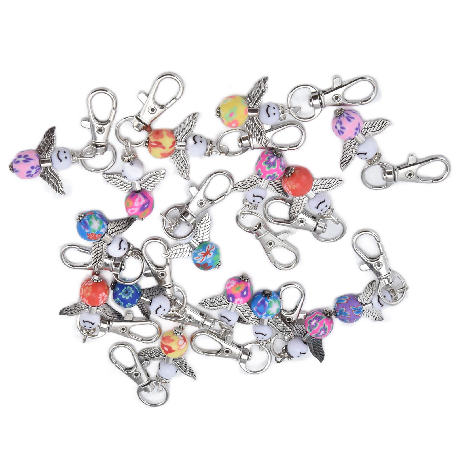 20PCS Cute Keychain Set with Cards Gift Bags for Baby Shower Bridal Shower Wedding Charm Party Favors β image 3