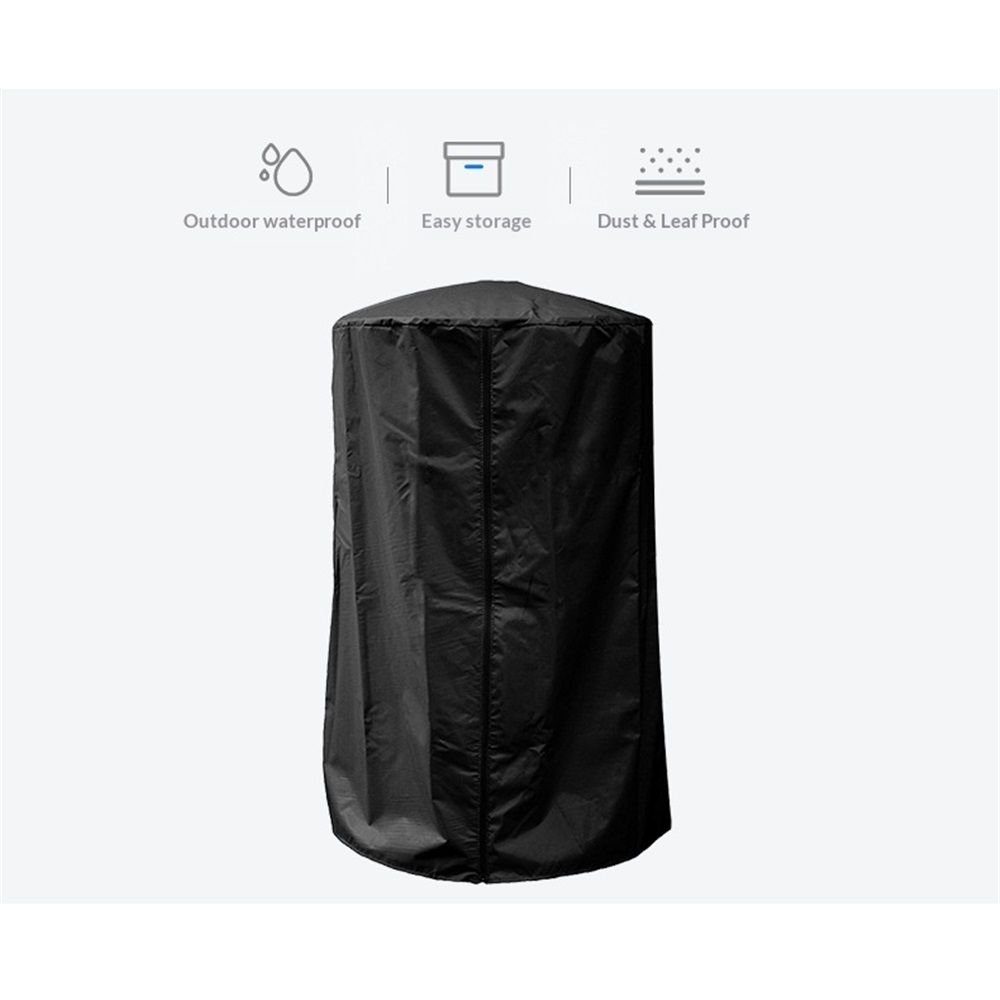 Heavy Duty Waterproof Tabletop Heater Cover, Dustproof/ Wind/ Sunlight/ Snow-Resistant,Winter Patio Heater Covers, Black — image 5
