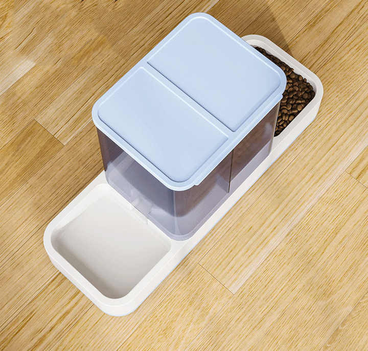 Pink 2-in-1 Automatic Pet Water and Food Dispenser - Gravity Feeder for Cats and Dogs — image 5
