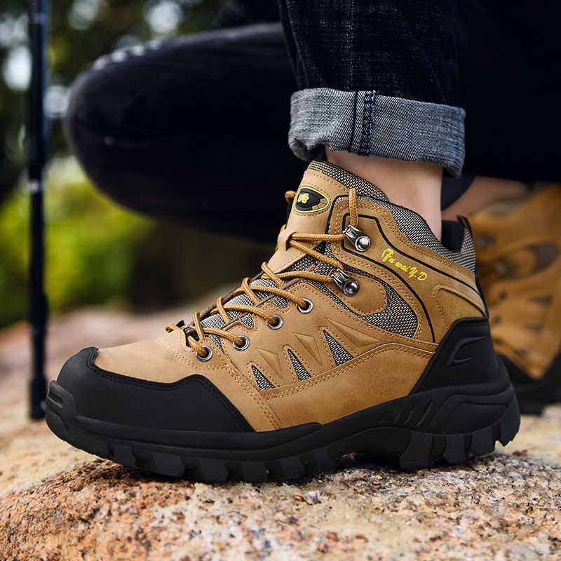 Men Hiking Shoes Minsi Xiusi Mid Top Anti Slip WN-9903-1 Army Green 42 — image 5