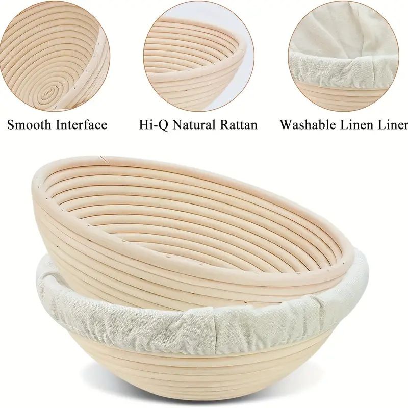 Organic Food Bowl Covers Unbleached Reusable Cotton Stretchy Cloth Bowl Covers ~ Professional and Kitchen Baking Bread Tools — image 4