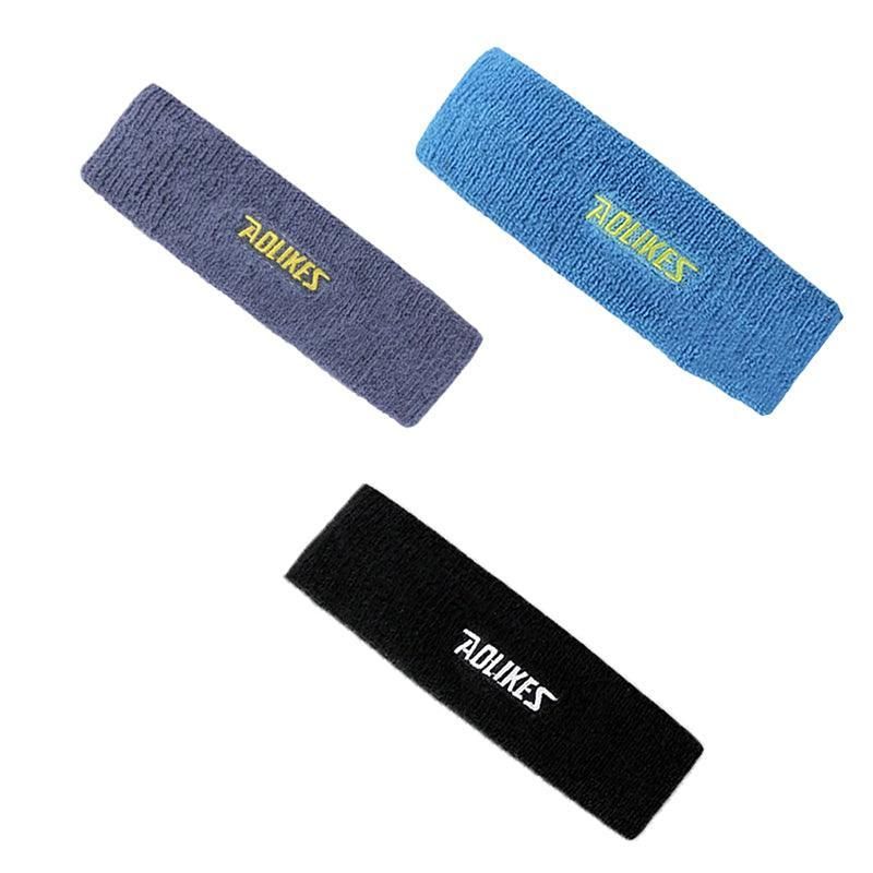 Aolikes Headbands Sweatband Cotton Hair Gym Yoga Stretch Sport Sweat Band - Blue โ image 5