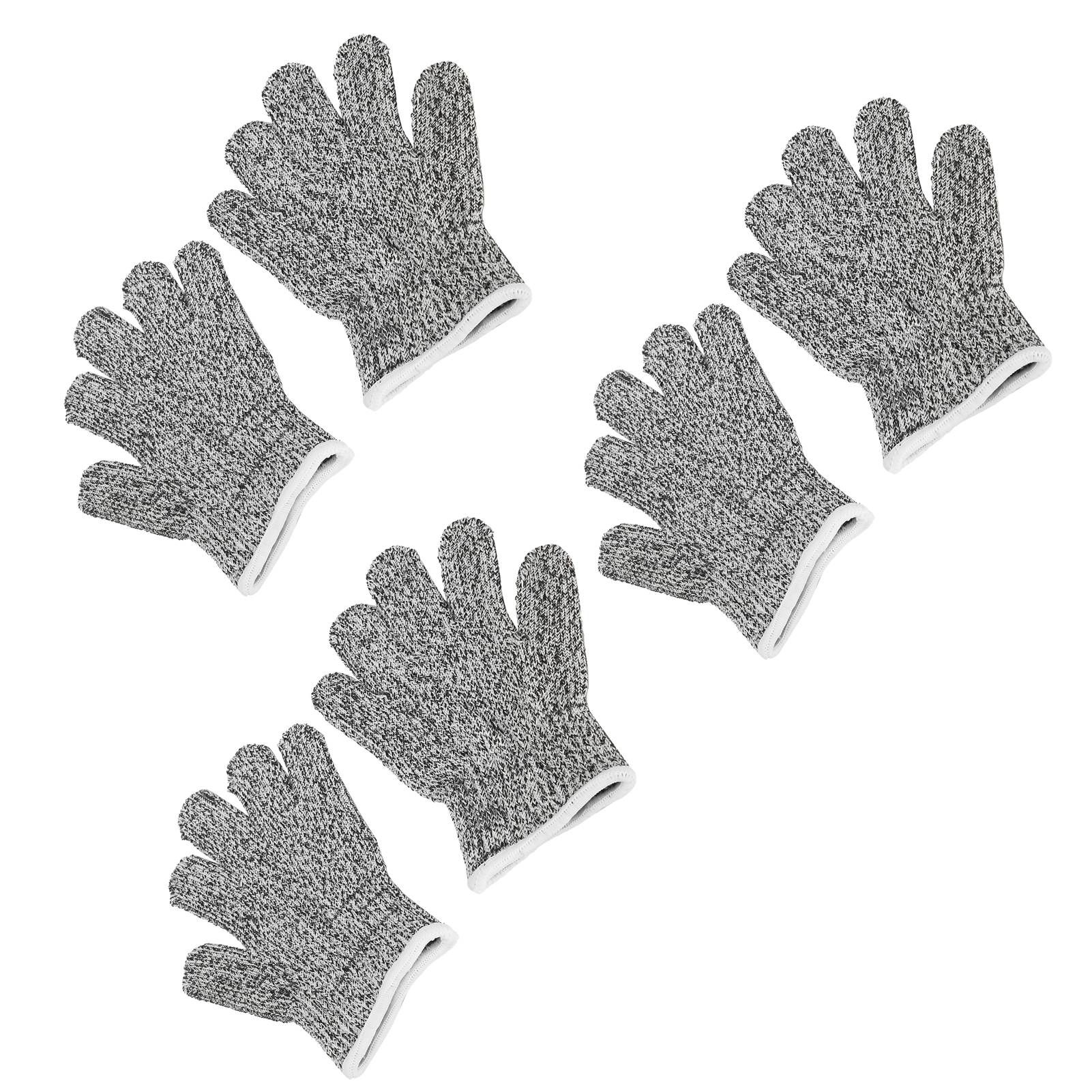 3 Pairs Kids Cutting Resistant Gloves Children Work Safety Protection Gloves for Gardening — image 5