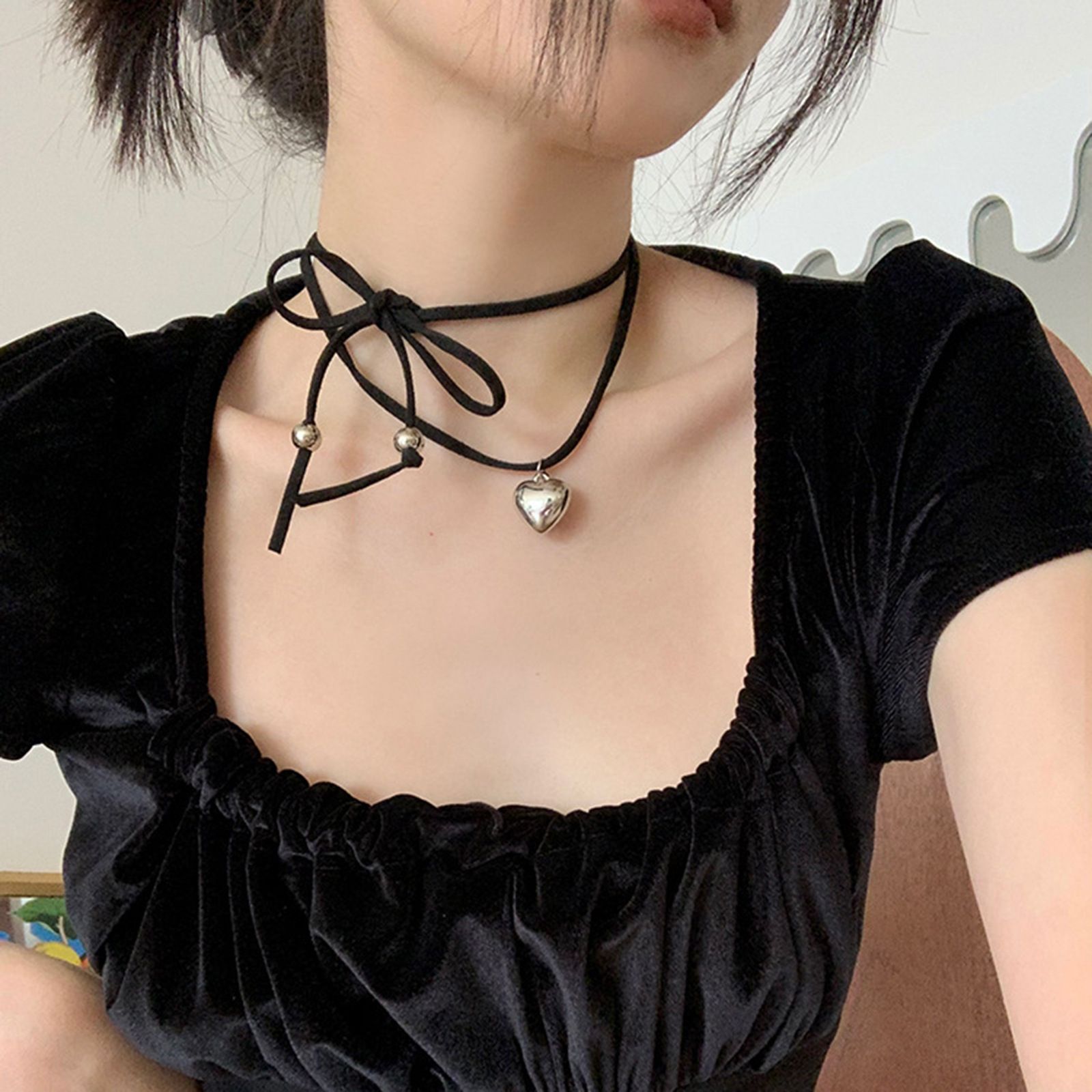 choice of all Chunky Necklace for Women Layered Chunky Choker Necklace Cuban Link Chain Carabiner Necklace Punk Hip-hop Jewelry โ image 2