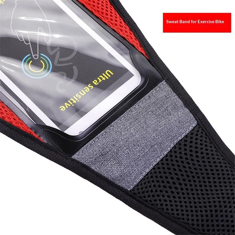 Bike Sweat Catcher,Sweat Catcher Turbo Trainer,Bike Sweat Net Sweat Cover for Smartphone,Cycling Road ycle Trainer Sweatbands Sports Cycling Riding Sweat Tape — image 5