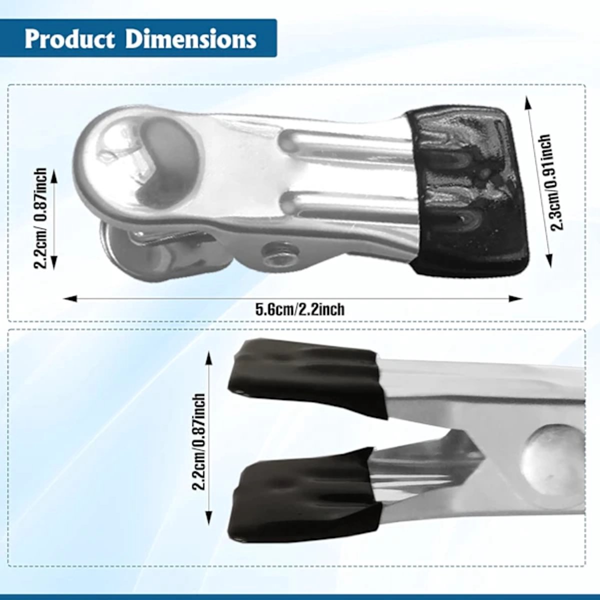 Stainless Steel Clothes Clips 40-piece – Strong, for outdoor use — image 2