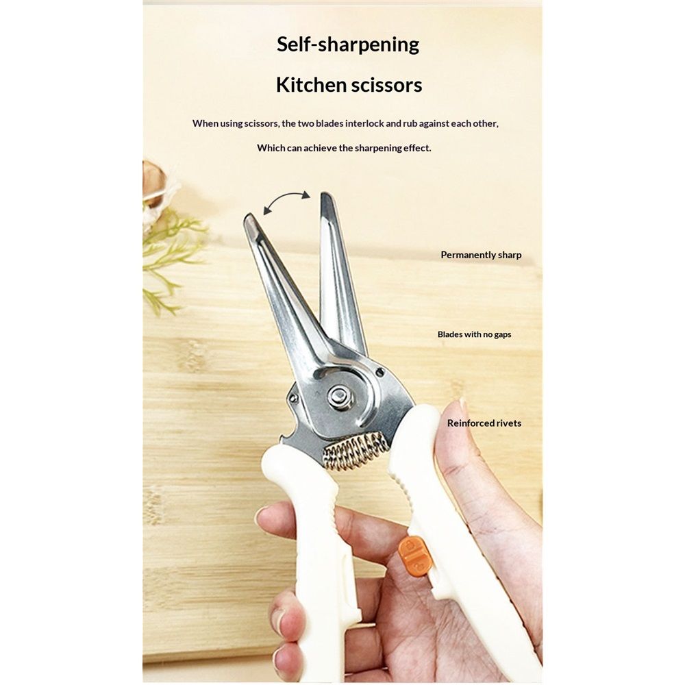Kitchen Scissors, All Purpose Heavy Duty Sharp Kitchen Shears Dishwasher Safe, Cooking Shears for Meat Chicken Fish Poultry Herb Bread โ image 5