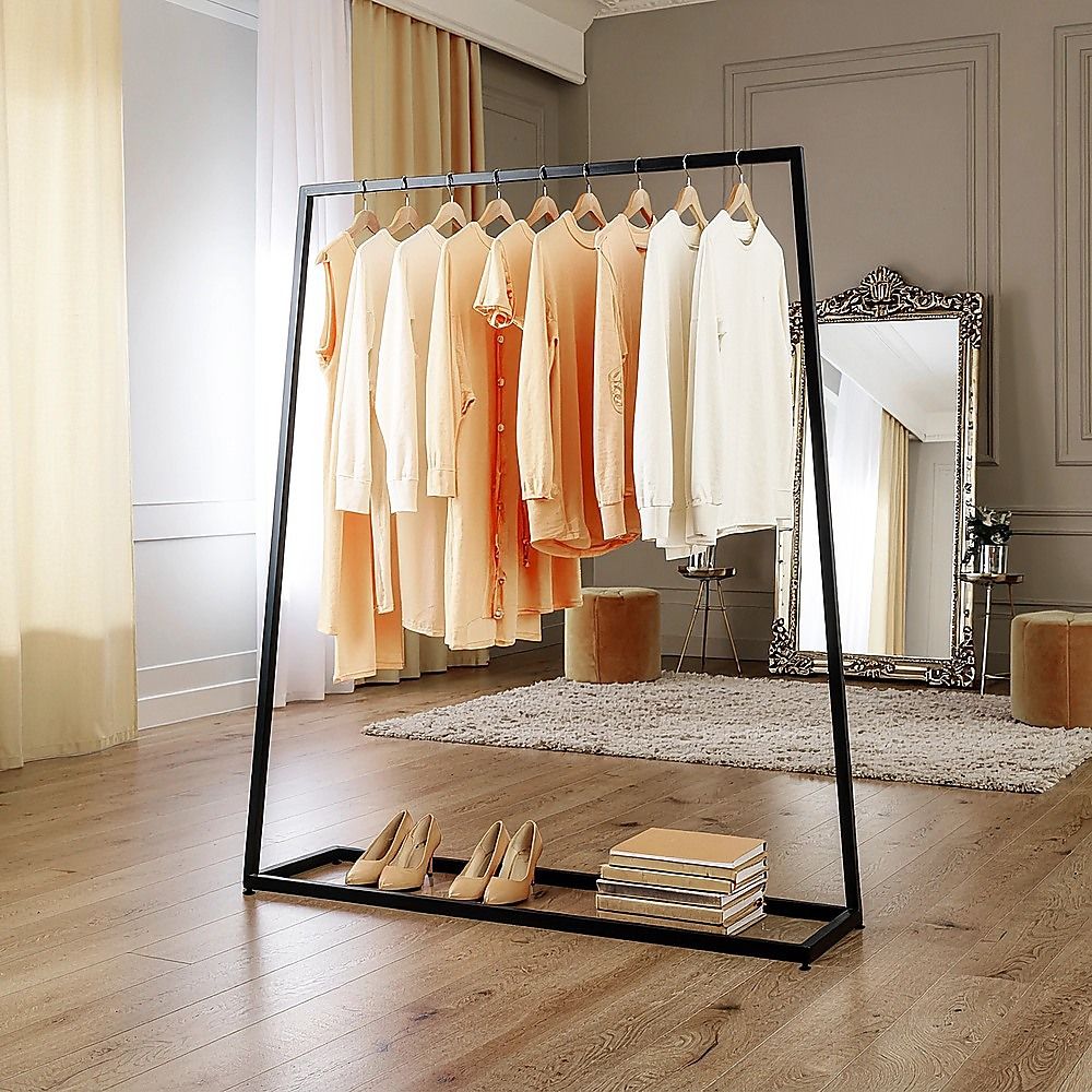 Commercial Clothing Garment Rack Retail Shop Black — image 2