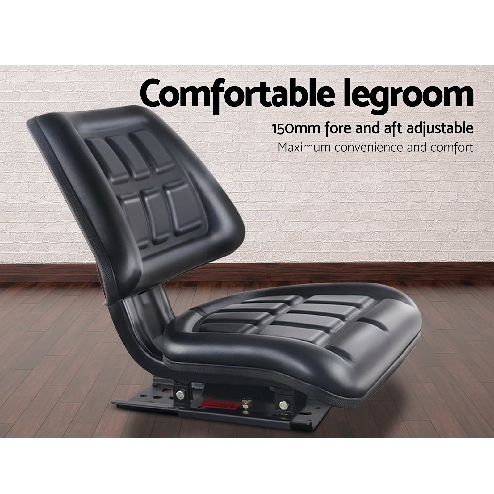 Giantz Tractor Seat Forklift Excavator Truck Universal Replacement PU Chair โ image 5
