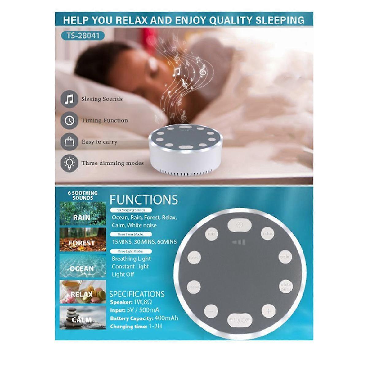 USB Rechargeable Babies White Noise Machine Sleep Sound Device โ image 3