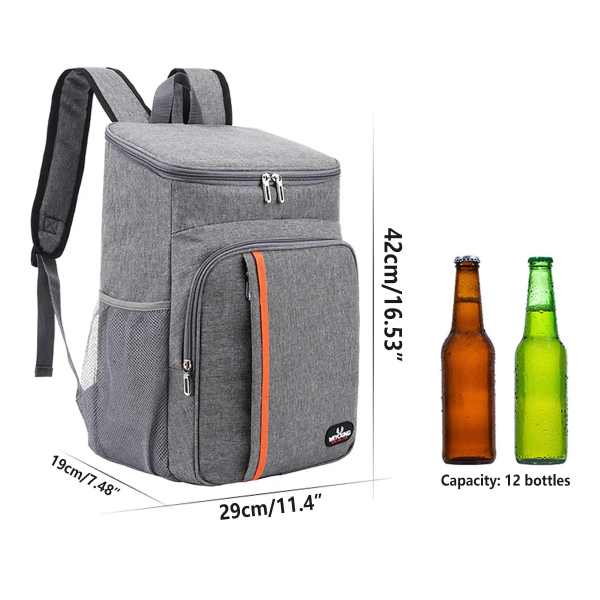 Insulated Picnic Backpack Waterproof Outdoor Cooler for Hiking Fishing Camp โ image 3