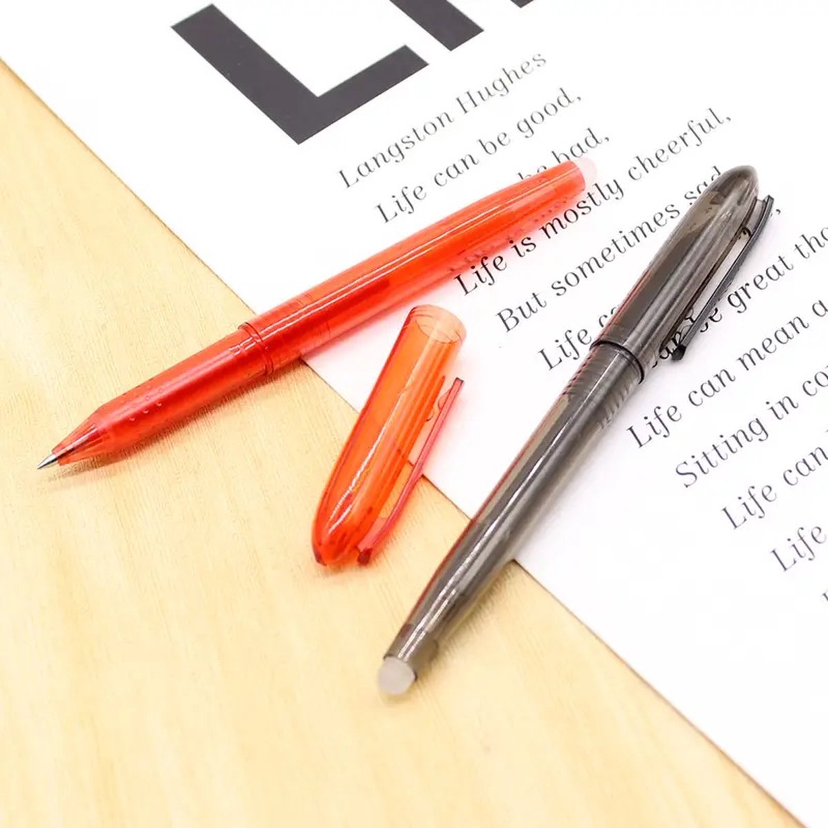 Erasable Pens 5 Pieces | Ballpoint Pens | Ballpoint Pen | Gel Pen | 0.7 mm Ballpoint Pen | Blue Ink | Blue Pens — image 3