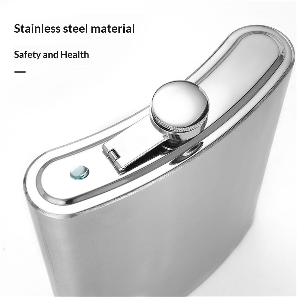 64 oz Classic Style Stainless Steel Liquor Whiskey Hip Flask Silver Vegan Leather Flask Case, Portable Pocket Belt Bag Compatible Protective Travel Holder for — image 2