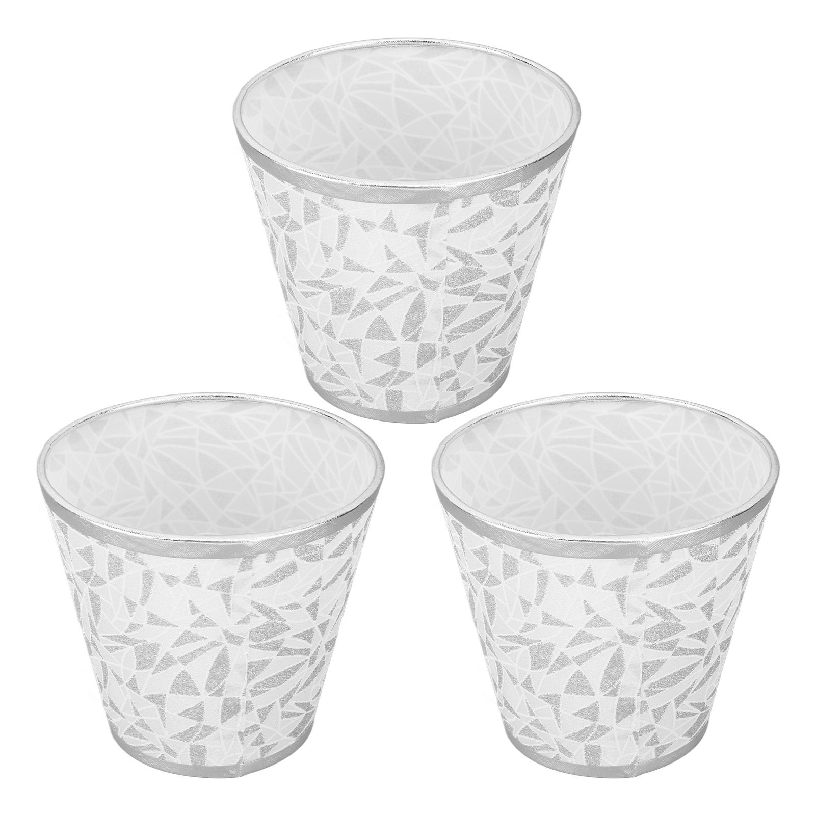 Cloth Lampshade Clip On Design Modern Barrel Fabric Lamp Shades for E14 Bulb Chandelier Wall Lamp 3pcs Silver โ image 4